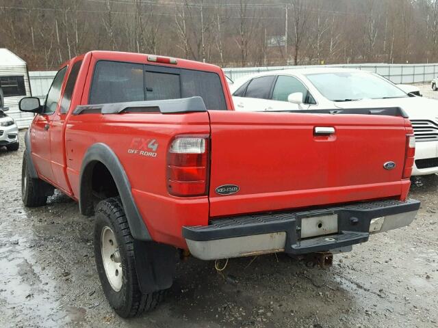 1FTZR45E92TA38143 - 2002 FORD RANGER SUP RED photo 3