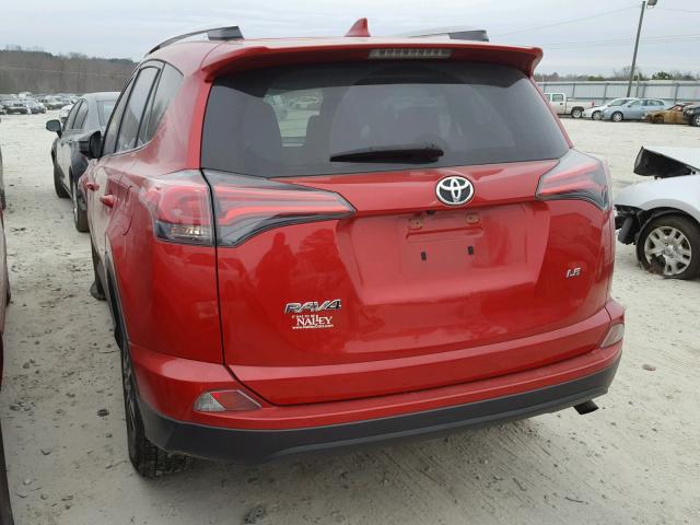 JTMZFREV3GJ079070 - 2016 TOYOTA RAV4 LE RED photo 3