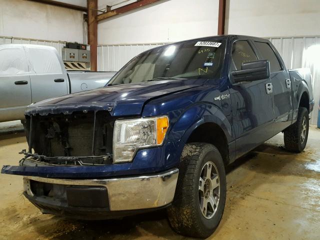 1FTEW1C8XAFC36925 - 2010 FORD F150 SUPER BLUE photo 2