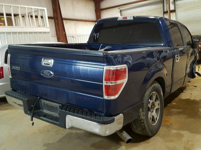 1FTEW1C8XAFC36925 - 2010 FORD F150 SUPER BLUE photo 4