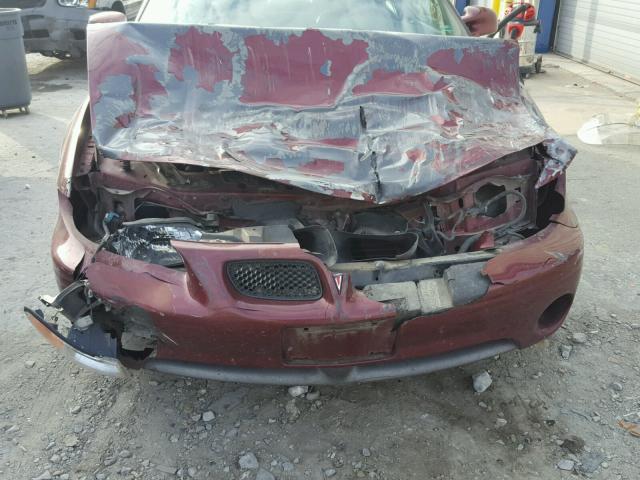 1G2WP12K9YF258086 - 2000 PONTIAC GRAND PRIX BURGUNDY photo 9