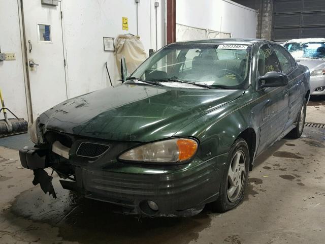 1G2NF52E4YM755168 - 2000 PONTIAC GRAND AM S GREEN photo 2