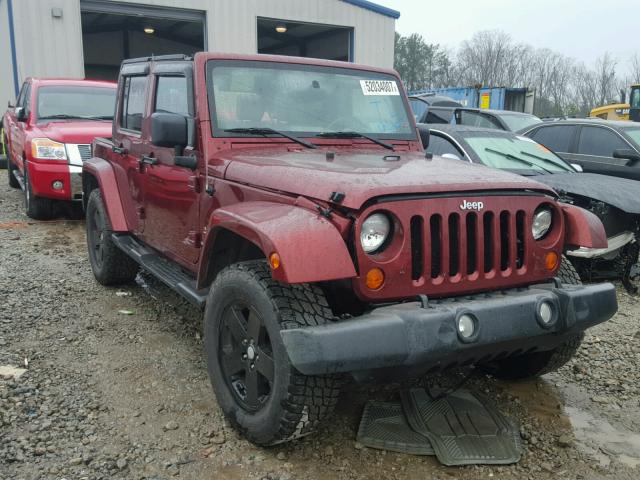 1J4GA59107L186338 - 2007 JEEP WRANGLER S RED photo 1