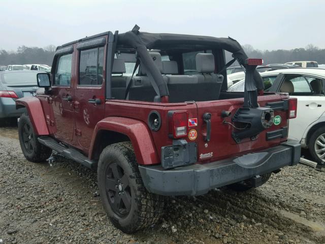 1J4GA59107L186338 - 2007 JEEP WRANGLER S RED photo 3