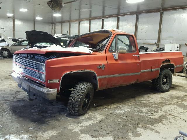 2GCEK14C3F1114646 - 1985 CHEVROLET K10 RED photo 10