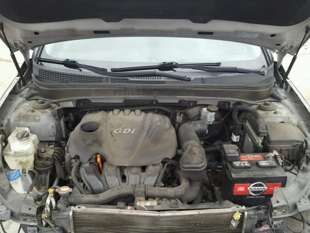 5NPEB4AC2BH184380 - 2011 HYUNDAI SONATA GLS SILVER photo 7