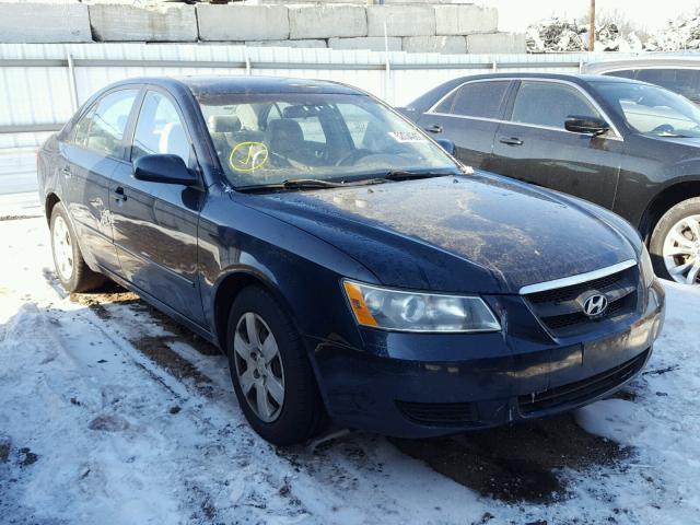 5NPET46C56H143222 - 2006 HYUNDAI SONATA GL BLUE photo 1