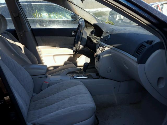 5NPET46C56H143222 - 2006 HYUNDAI SONATA GL BLUE photo 5