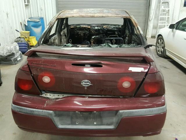 2G1WH55K819295858 - 2001 CHEVROLET IMPALA LS BURN photo 9