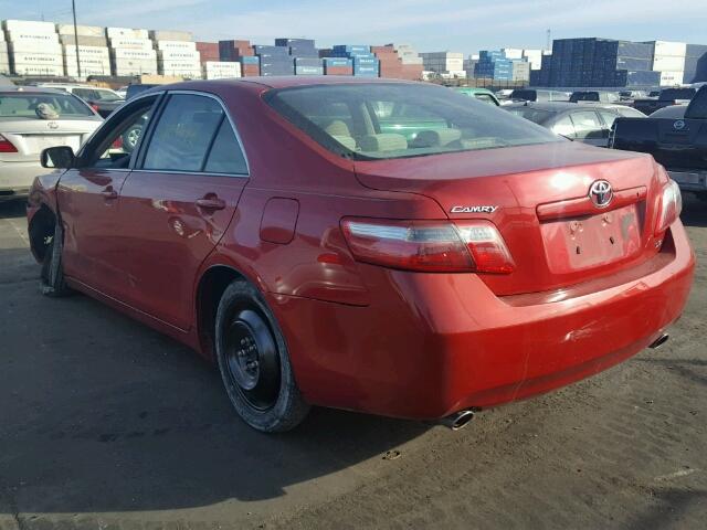 4T1BK46K27U026861 - 2007 TOYOTA CAMRY NEW RED photo 3