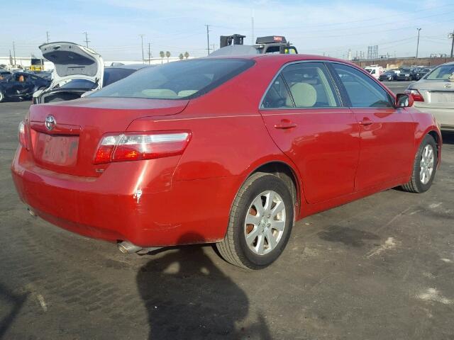 4T1BK46K27U026861 - 2007 TOYOTA CAMRY NEW RED photo 4