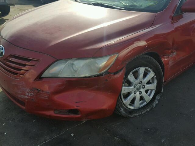 4T1BK46K27U026861 - 2007 TOYOTA CAMRY NEW RED photo 9