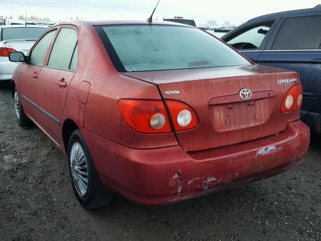 1NXBR32E95Z485842 - 2005 TOYOTA COROLLA CE RED photo 3