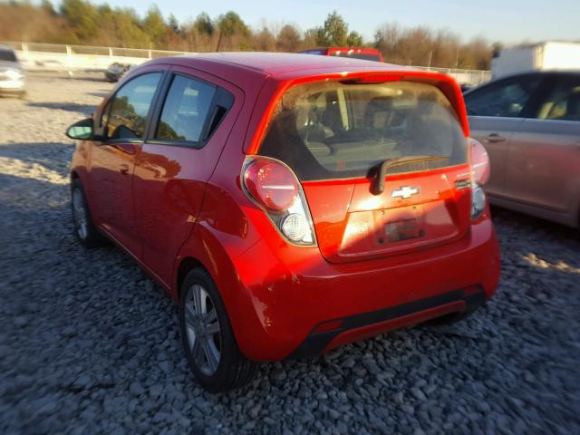 KL8CD6S9XDC510076 - 2013 CHEVROLET SPARK 1LT RED photo 3