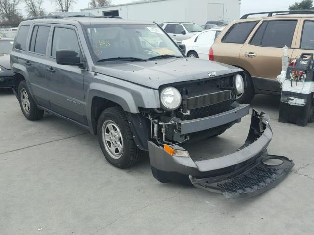 1C4NJPBAXDD219080 - 2013 JEEP PATRIOT SP GRAY photo 1