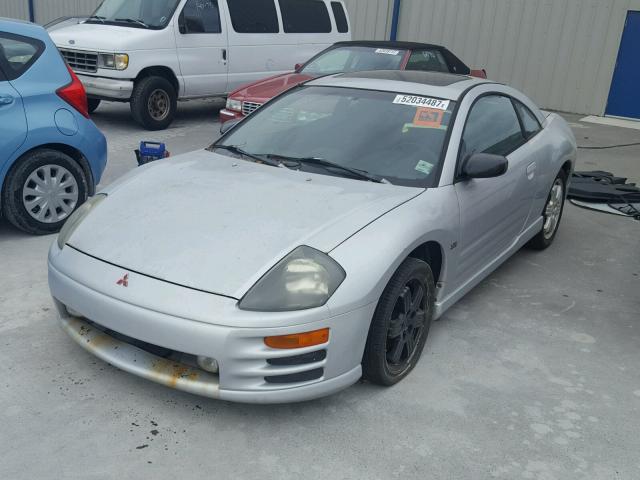 4A3AC84H01E108422 - 2001 MITSUBISHI ECLIPSE GT SILVER photo 2