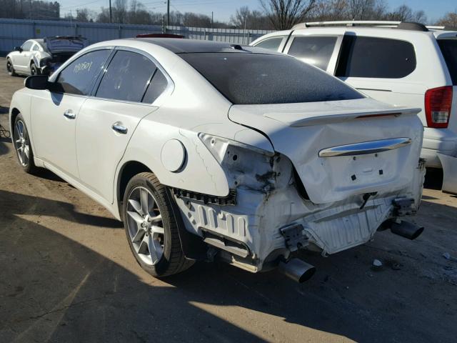 1N4AA5AP9AC815488 - 2010 NISSAN MAXIMA S WHITE photo 3