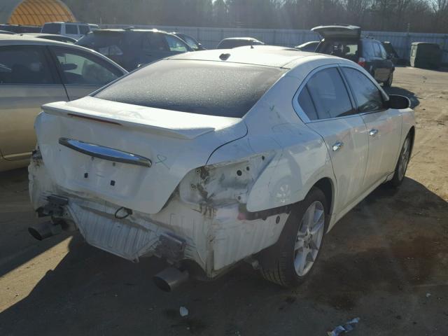 1N4AA5AP9AC815488 - 2010 NISSAN MAXIMA S WHITE photo 4