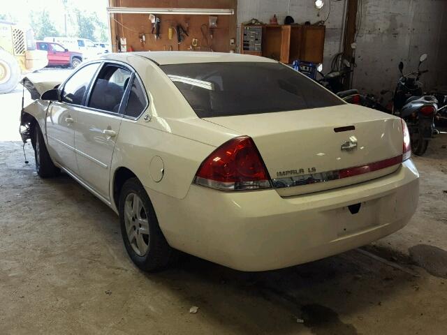 2G1WB58N689191788 - 2008 CHEVROLET IMPALA LS WHITE photo 3