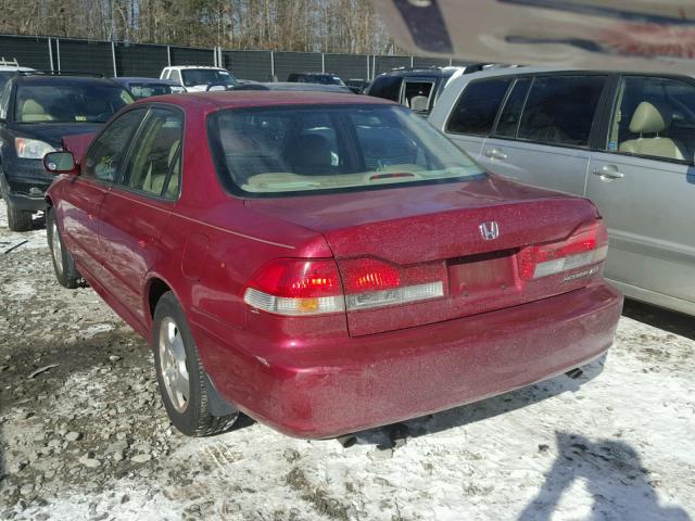 1HGCG16591A083894 - 2001 HONDA ACCORD EX MAROON photo 3