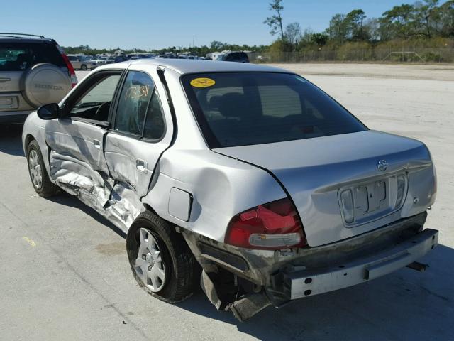 3N1CB51D02L612214 - 2002 NISSAN SENTRA XE SILVER photo 3