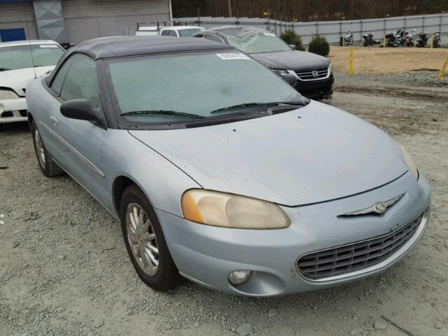 1C3EL65U61N723971 - 2001 CHRYSLER SEBRING LI BLUE photo 1