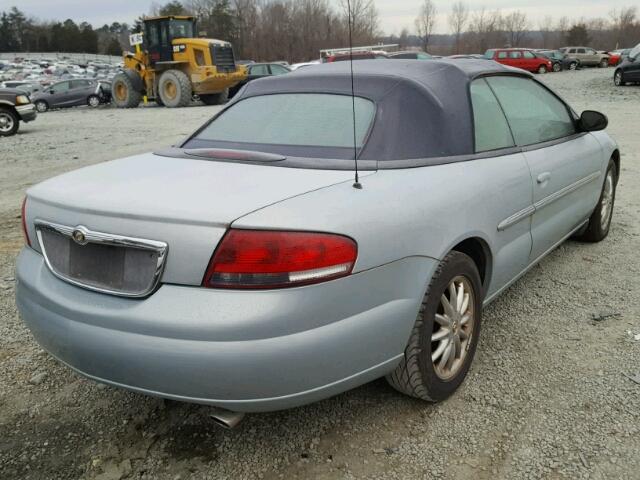 1C3EL65U61N723971 - 2001 CHRYSLER SEBRING LI BLUE photo 4