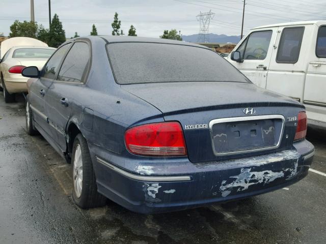 KMHWF35H65A112145 - 2005 HYUNDAI SONATA GLS BLUE photo 3