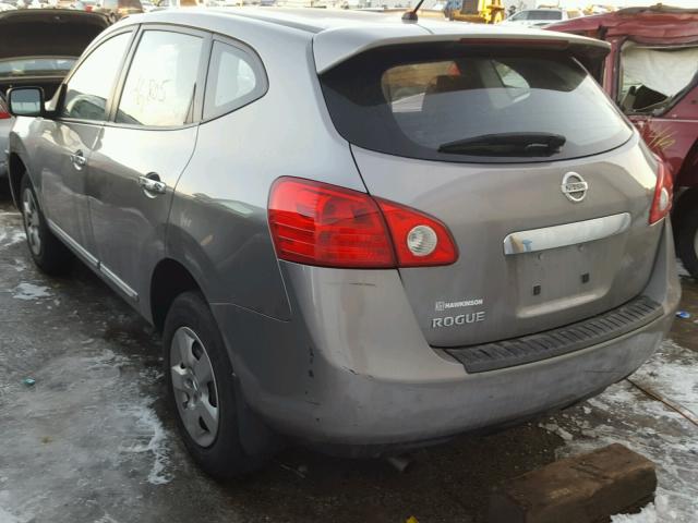 JN8AS5MT8DW030189 - 2013 NISSAN ROGUE S GRAY photo 3