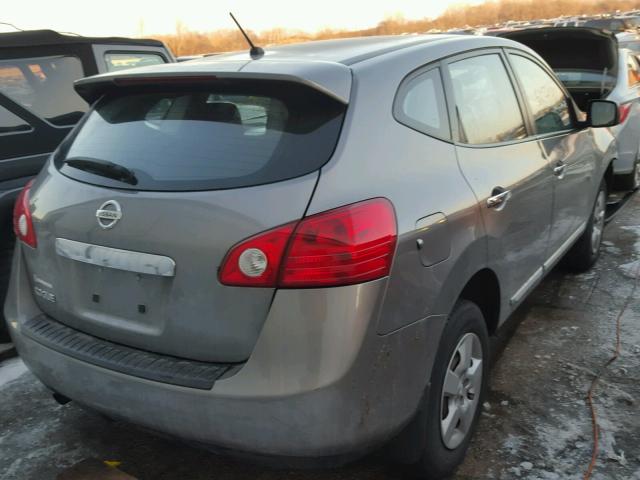 JN8AS5MT8DW030189 - 2013 NISSAN ROGUE S GRAY photo 4