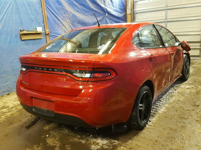 1C3CDFAA1ED723744 - 2014 DODGE DART SE RED photo 4