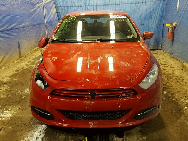 1C3CDFAA1ED723744 - 2014 DODGE DART SE RED photo 9