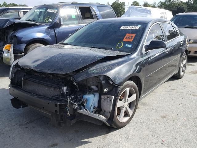 1G1ZC5EU1CF111707 - 2012 CHEVROLET MALIBU 1LT BLUE photo 2