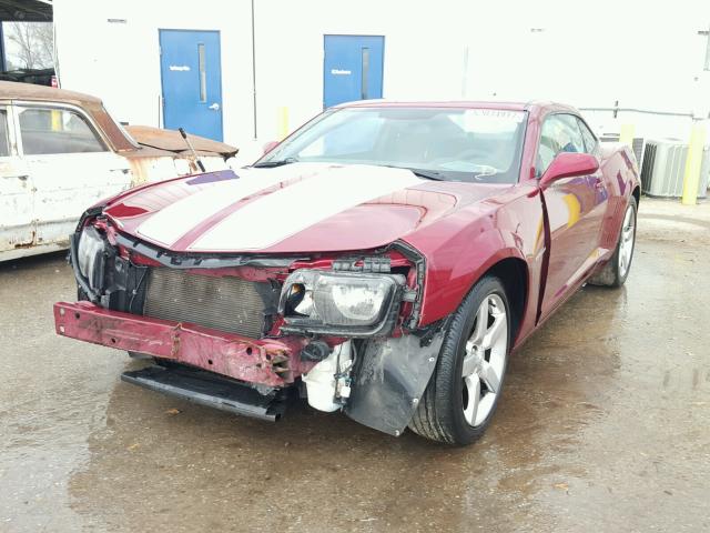 2G1FB1ED8B9146492 - 2011 CHEVROLET CAMARO LT BURGUNDY photo 2