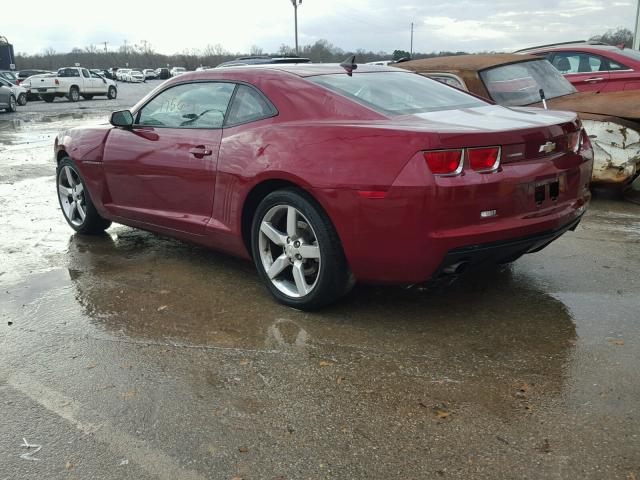 2G1FB1ED8B9146492 - 2011 CHEVROLET CAMARO LT BURGUNDY photo 3