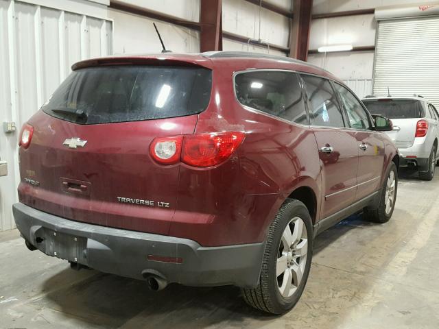 1GNEV33D79S143768 - 2009 CHEVROLET TRAVERSE L BURGUNDY photo 4