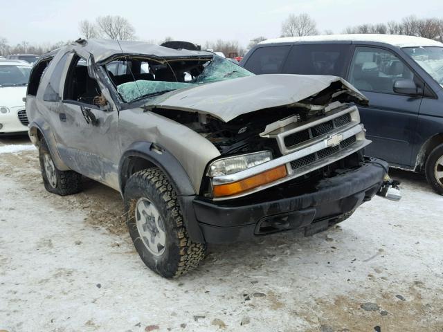 1GNCT18W21K158629 - 2001 CHEVROLET BLAZER GOLD photo 1