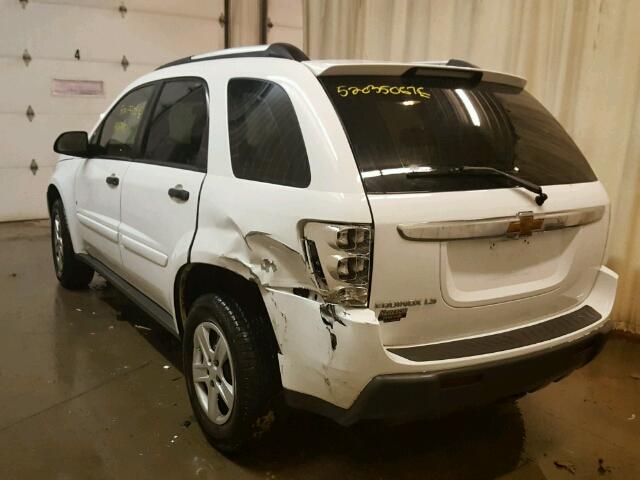 2CNDL13F066163502 - 2006 CHEVROLET EQUINOX LS WHITE photo 3