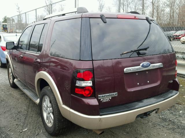 1FMEU64E76UA91705 - 2006 FORD EXPLORER E BURGUNDY photo 3