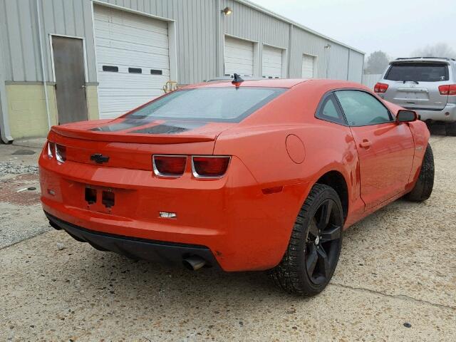 2G1FB1ED1B9109929 - 2011 CHEVROLET CAMARO LT ORANGE photo 4