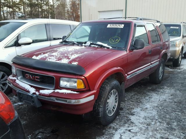 1GKDT13W1V2574153 - 1997 GMC JIMMY RED photo 2