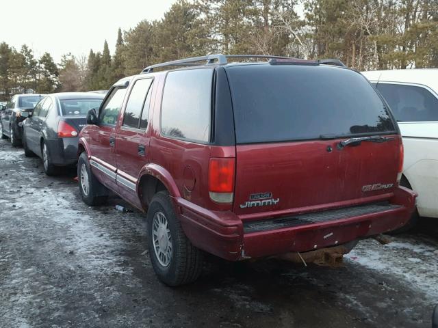 1GKDT13W1V2574153 - 1997 GMC JIMMY RED photo 3