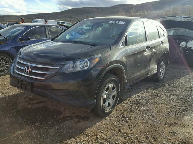 5J6RM4H37EL043526 - 2014 HONDA CR-V LX BROWN photo 2