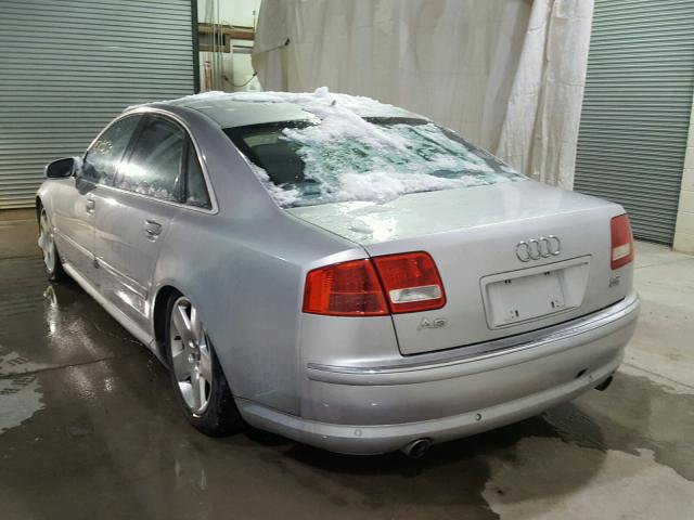 WAULV44E37N025335 - 2007 AUDI A8 4.2 QUA SILVER photo 3