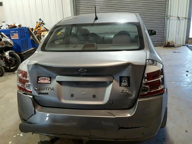 3N1AB61E47L648999 - 2007 NISSAN SENTRA 2.0 SILVER photo 9