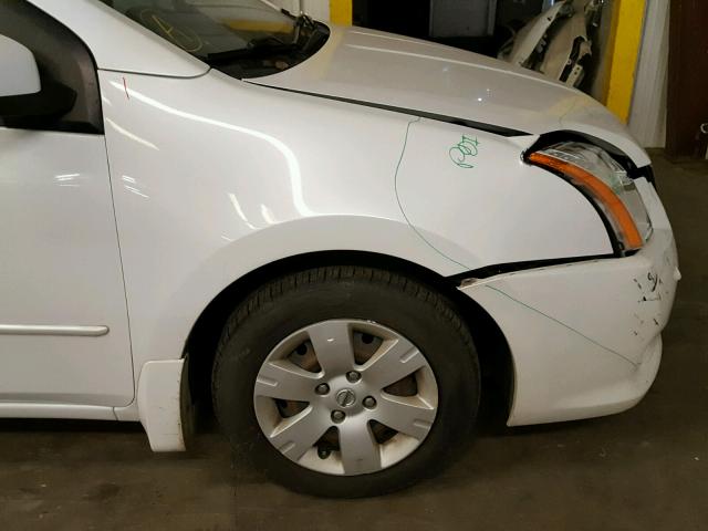 3N1AB6AP7BL717744 - 2011 NISSAN SENTRA 2.0 WHITE photo 9