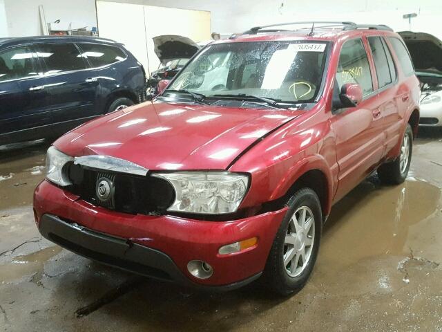 5GADT13S642176719 - 2004 BUICK RAINIER CX MAROON photo 2