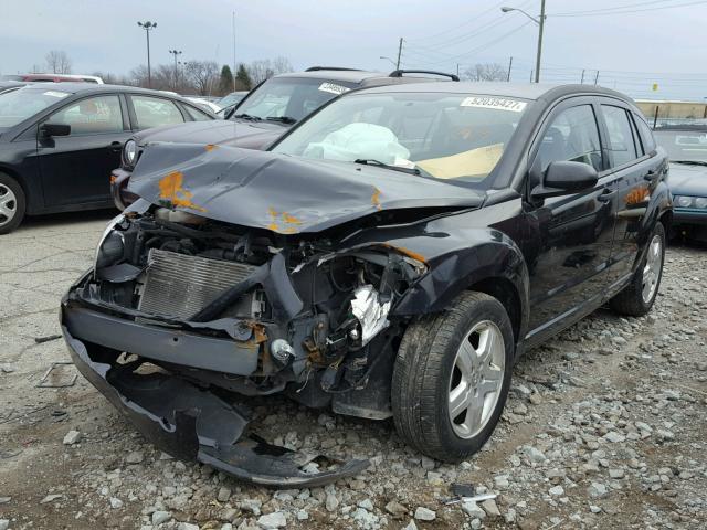 1B3HB28B88D733160 - 2008 DODGE CALIBER BLACK photo 2