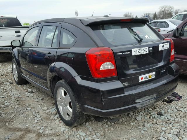 1B3HB28B88D733160 - 2008 DODGE CALIBER BLACK photo 3