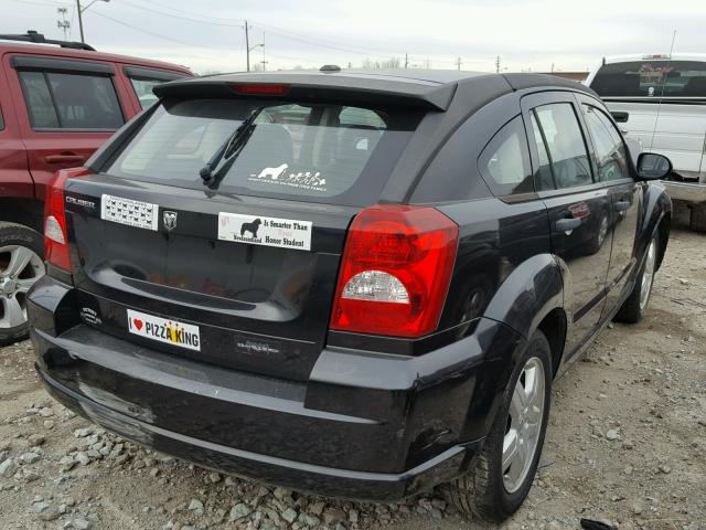 1B3HB28B88D733160 - 2008 DODGE CALIBER BLACK photo 4